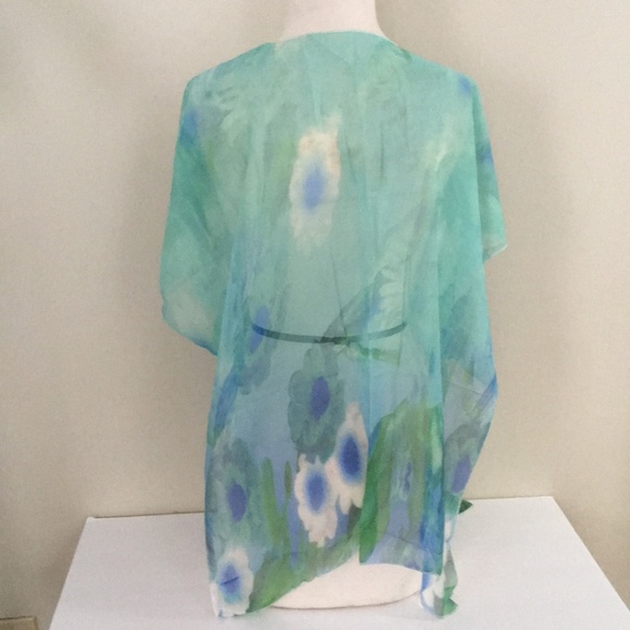 Floral Shawl Kimono CARDIGAN Boho CHIFFON Top - Picture 5 of 5